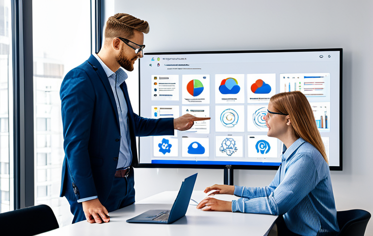 **

"A team of IT professionals collaborating around a large screen displaying a hybrid cloud architecture diagram, showcasing connections between on-premise servers and cloud services (AWS, Azure, Google Cloud icons subtly visible). The office is modern and brightly lit. Everyone is fully clothed in business casual attire, appropriate for a professional workplace. Safe for work, appropriate content, modest attire, family-friendly, professional, perfect anatomy, correct proportions, natural pose, well-formed hands, proper finger count, natural body proportions, high quality rendering, clean lines."

**