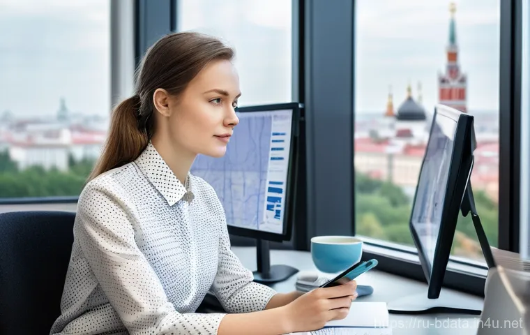 빅데이터 기술자의 데이터 분석 커리어 조언 - **Prompt:** A skilled female Data Scientist, in her late 20s, with a focused yet determined expressi...