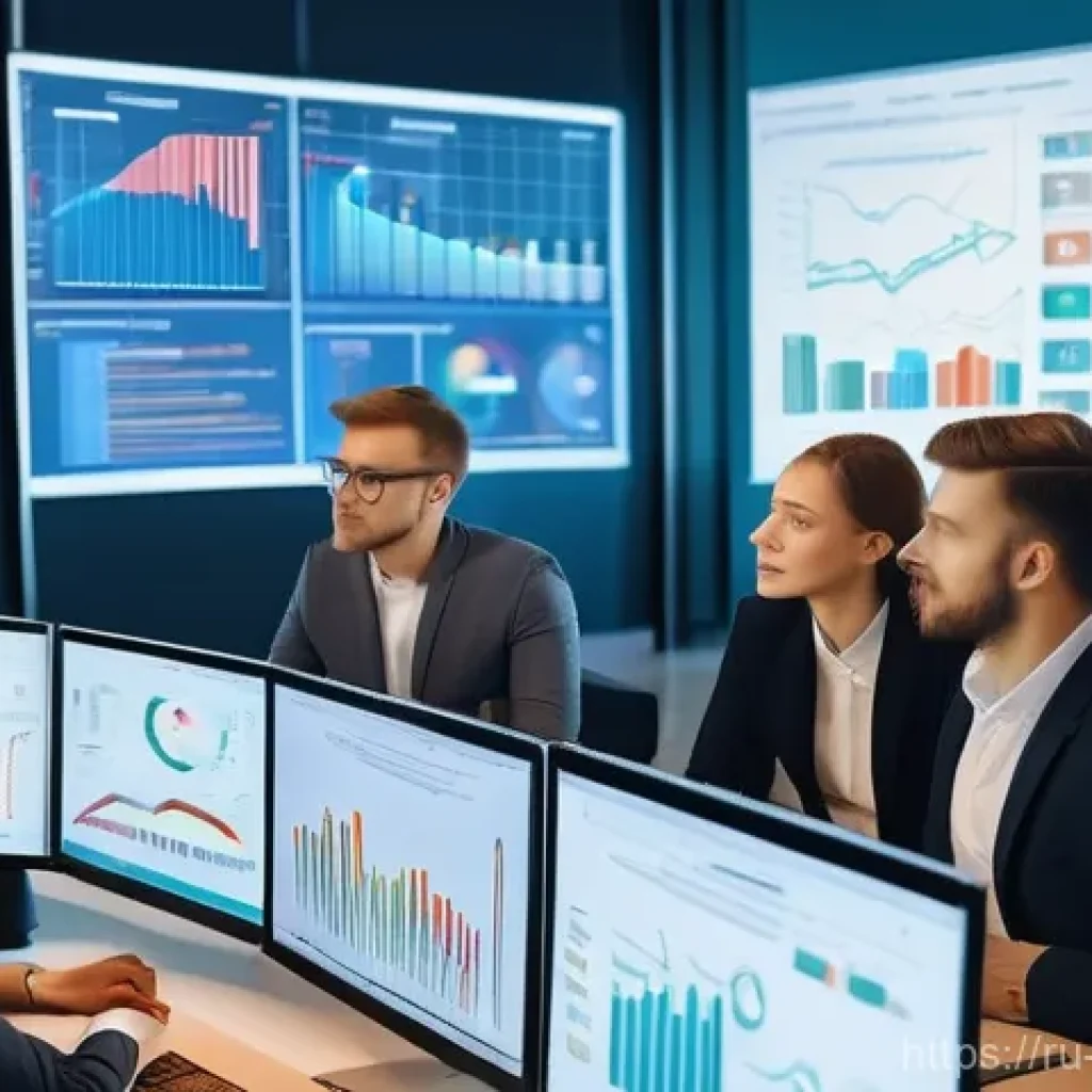 빅데이터 취업 성공 후기 - **Prompt 1: "A dynamic, wide-angle shot of a diverse group of young, ambitious Russian professionals...