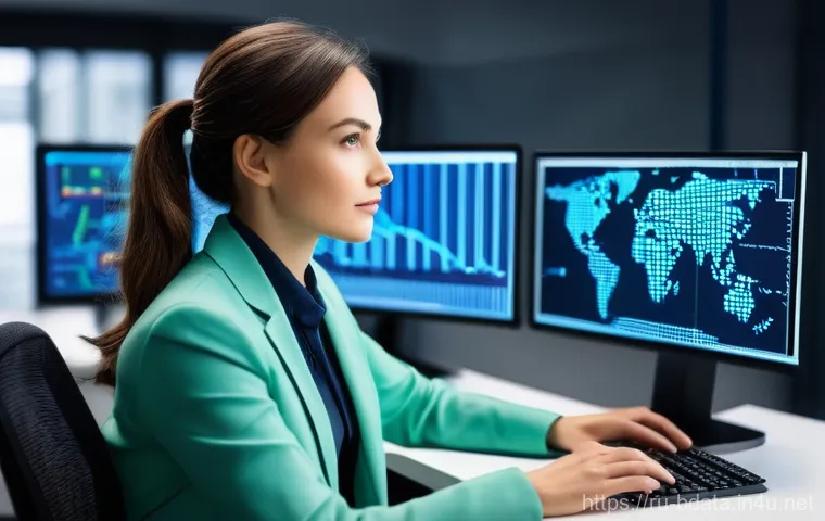 빅데이터 기술자의 직무 스트레스 관리법 - **Prompt 1: Focused Big Data Engineer in a Modern Workspace**
"A professional Big Data Engineer,...