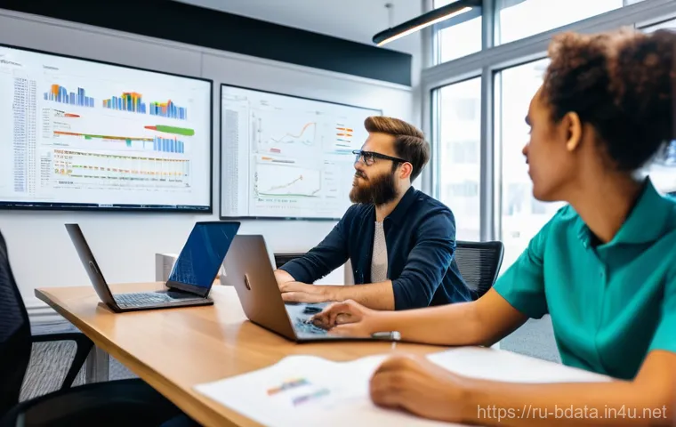 빅데이터 기술자의 협업 성공 사례 - **Prompt:** A dynamic and futuristic depiction of raw, chaotic digital data, represented by swirling... 빅데이터 기술자의 협업 성공 사례 - **Prompt:** A dynamic and futuristic depiction of raw, chaotic digital data, represented by swirling...